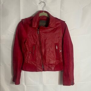 Zac Posen for Target Red Leather Jacket